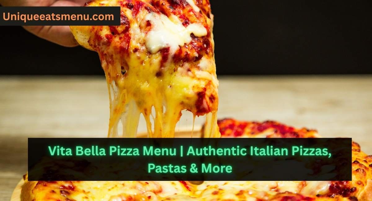 Vita Bella Pizza Menu